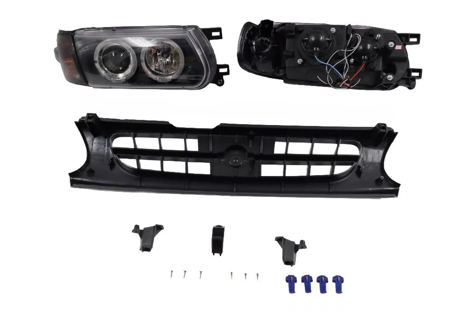 LED Smoke Headlight Corner Grill Conversion Kit For~1991-93~94 B13 Sentra Tsuru — 第 4/4 张图片