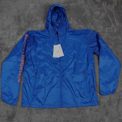 MARMOT Brooklyn Air  Jacket Mens Extra Large Blue Windbreaker Coat Sellout Logo