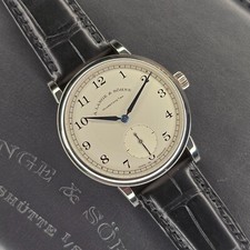 MINT A. LANGE & SOHNE 1815 235.026 38.5MM WHITE GOLD SILVER DIAL B&P 3