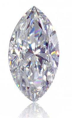 Zircone Cubique (CZ) Taille Marquise Extra Brillante - 2,5 Carats (13x6,5mm) - Neuf Sans Emballage