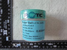 250k 0.6 mm 0.6mm 0.60mm BGA Solder Balls PB Lead Free RoHS