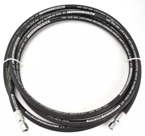 16ft Flexion H212M-06 DN10 4800 PSI SAE 100R2 AT Hydraulic Hose 3/8" NPT Fitting
