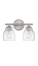 Minka Lavery 2432 Winsley 2 Light 14"W Vantage Bathroom Vanity - Nickel