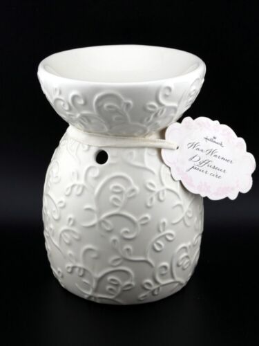 Hallmark White Embossed Ivy Vines Wax Warmer Diffuser New with Tag - Picture 1 of 6