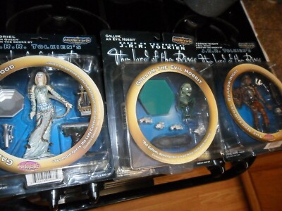 3 LOT Figures Middle Earth Lord of the Rings Toy GALADRIEL GOLLUM BARROW WIGHT