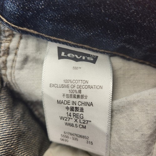 Levis 550 Jeans Boys 12 Regular Blue Relaxed Leg Medium Wash Pockets Cotton - Picture 10 of 17