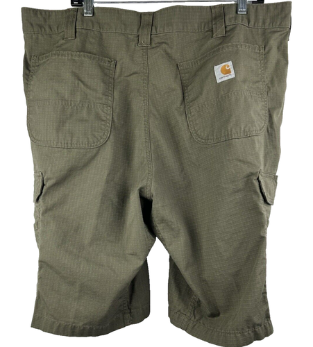 Carhartt Men's Cargo Shorts Size 40 Force Broxton Relaxed Fit Green Work Flat - Picture 3 of 7