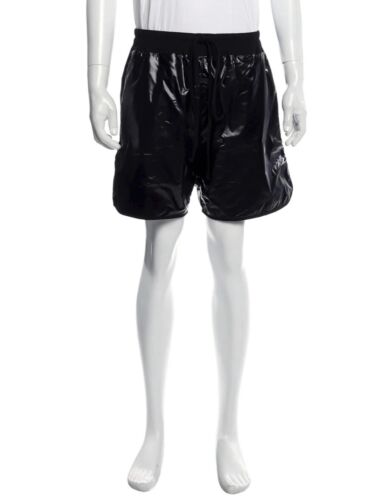 Rare New FEAR OF GOD Seventh Collection Shiny Black Track Shorts FOG sz M
