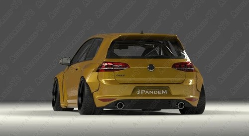 FRP Kit For 2015-2017 V*W Golf MK7 GTI PD RB Style Front &Rear Over Fender Flare - Picture 19 of 24