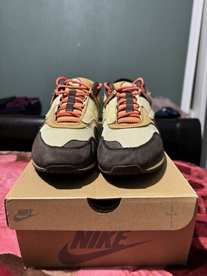 Size 10.5 - Nike Air Max 1 x Travis Scott Low Baroque Brown