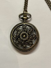 Vintage Style pocket watch Necklace