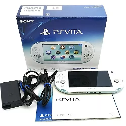 SONY PlayStation PS Vita PCH-2000ZA14 Light Blue White Wi‐Fi Boxed