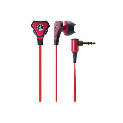 Audio Technic Audio-Technica ATH-CHX5 SonicFuel Hybrid Earbud Headphones - Red 