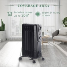 Bu0026Q HD907-7Q Electric 1500W Oil-Filled Radiator - Beige for sale online |  eBay