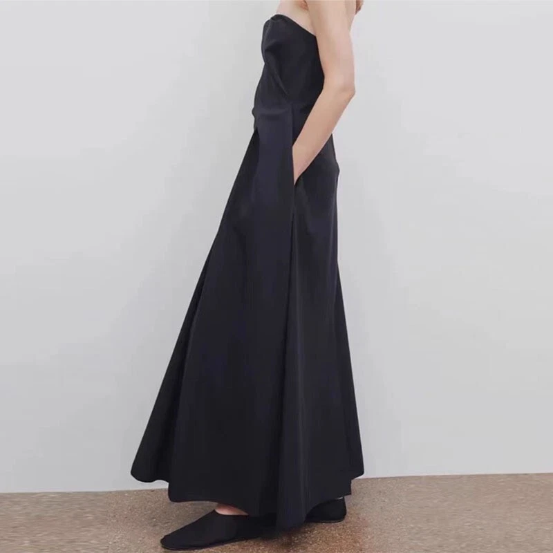 THE ROW Women's Spring Summer High Waist A-shaped Knee-length Dress - Image 4 of 4