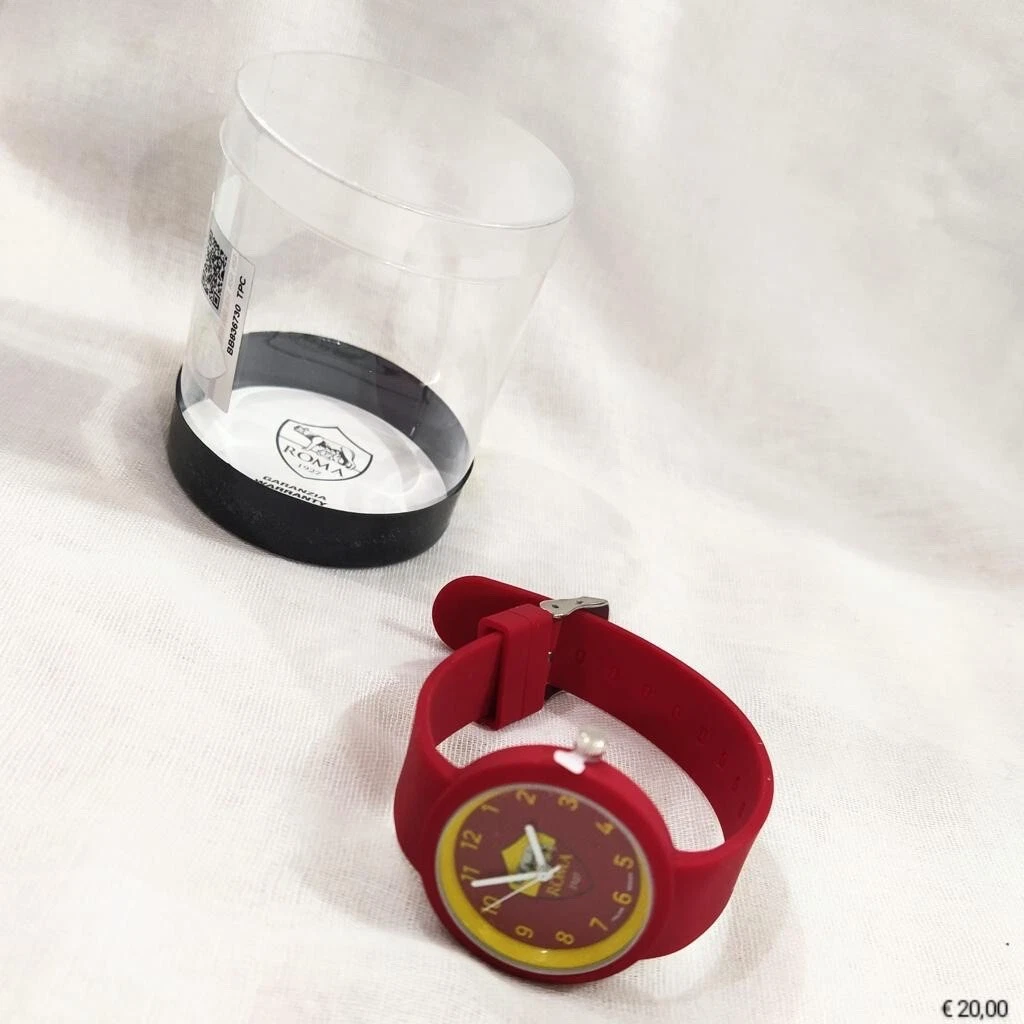 Orologio AS Roma Tidy Unisex - Cinturino In Gomma E Cassa In Acciaio - Design Sportivo Per Uomo E Donna - 3