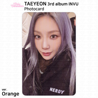 少女時代　テヨン　invu DCTY トレカ SNSD GG Girls' Generation Taeyeon 3rd Album INVU Official