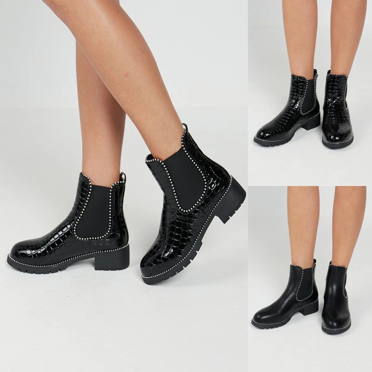 Studded ankle cheap chelsea boots