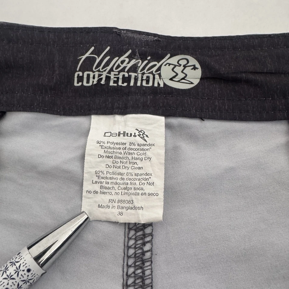 Da Hui 男式混合系列灰色短裤 38 码二手夏威夷冲浪游泳 — 第 4/4 张图片