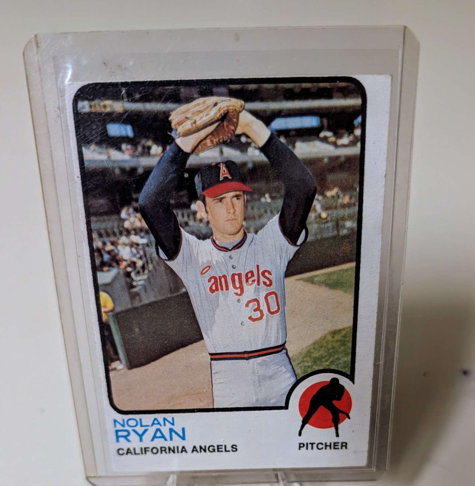 Vintage Nolan Ryan 1973 Card In Los Angeles Angels Uniform