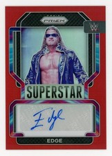 EDGE 2022 PANINI PRIZM WWE SUPERSTAR RED PRIZM AUTO AUTOGRAPH 83/99