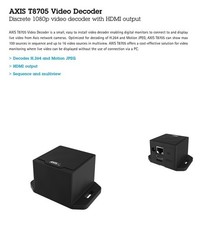 Axis T8705 Network Video Decoder