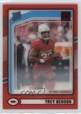 2024 Panini Clearly Donruss Rated Rookie Red 40/99 Trey Benson #74 6q5