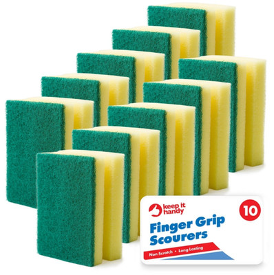 20er Pack Finger Grip Scheuermaschinen Strapazierfähig Kratzfest Küche Reinigungsschwämme