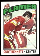 Curt Bennett 1976-77 Topps #202 Atlanta Flames EX