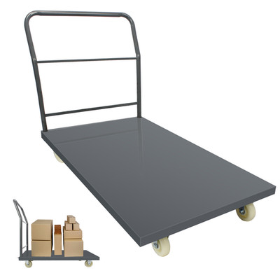 Platform Truck Moving Flatbed Cart, 2000 LBS Push Dolly Rolling Flatbed-Mul-size