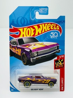 Hot Wheels 2018 SUPER Treasure Hunt '68 CHEVY NOVA Purple NEW in BLISTER !!!