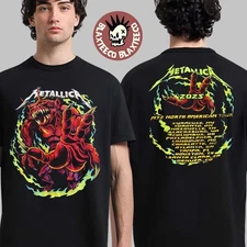 NEW ITEM! metal Band 2025 Tour Red Demon Two-Sided Unisex T-Shirt Gift S-4XL