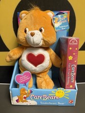 Vintage Care Bear Wish Bear 10 Plush w/VHS Play Along 2002 RARE