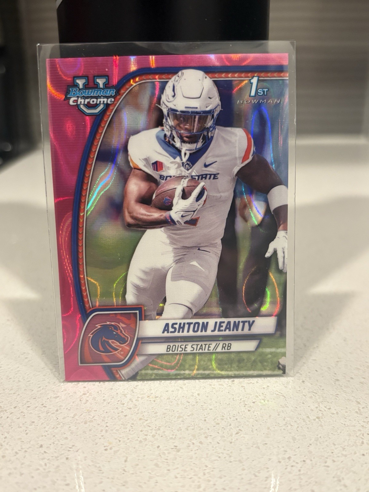 2024 Bowman University Chrome - Ashton Jeanty #17 Pink Lava Refractor (RC)