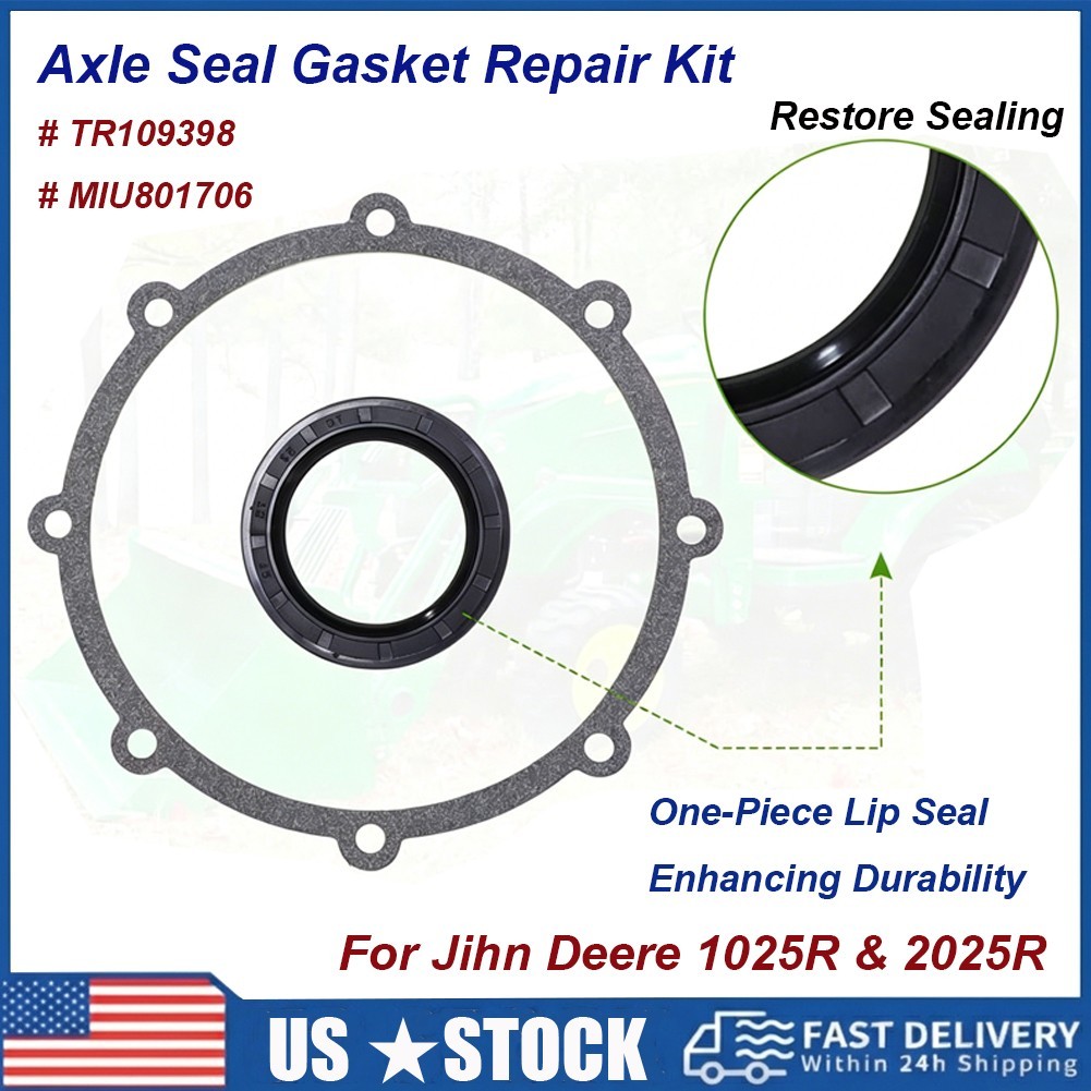 Front Axle Seal Gasket Repair Kit For John Deere 1025R 2025R