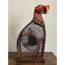 VTG Deco Breeze Decorative Dog Metal Bronze 13" 2 Speed Fan *TESTED/WORKING*