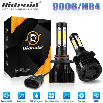 RIDROID 9006 LED Headlight Bulb Conversion Kit Low Beam White Super Bright 6500K