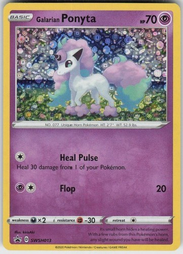 Holo Galarian Ponyta SWSH013 Promo Miscellaneous Cards & Products Lightly Played