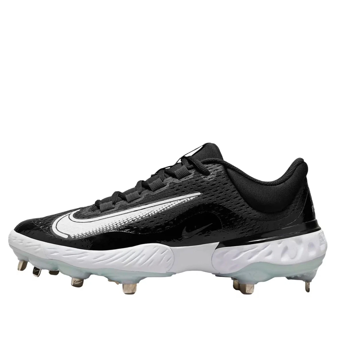 Preços baixos em Nike Alpha Huarache Elite 4 Low White Black Blue