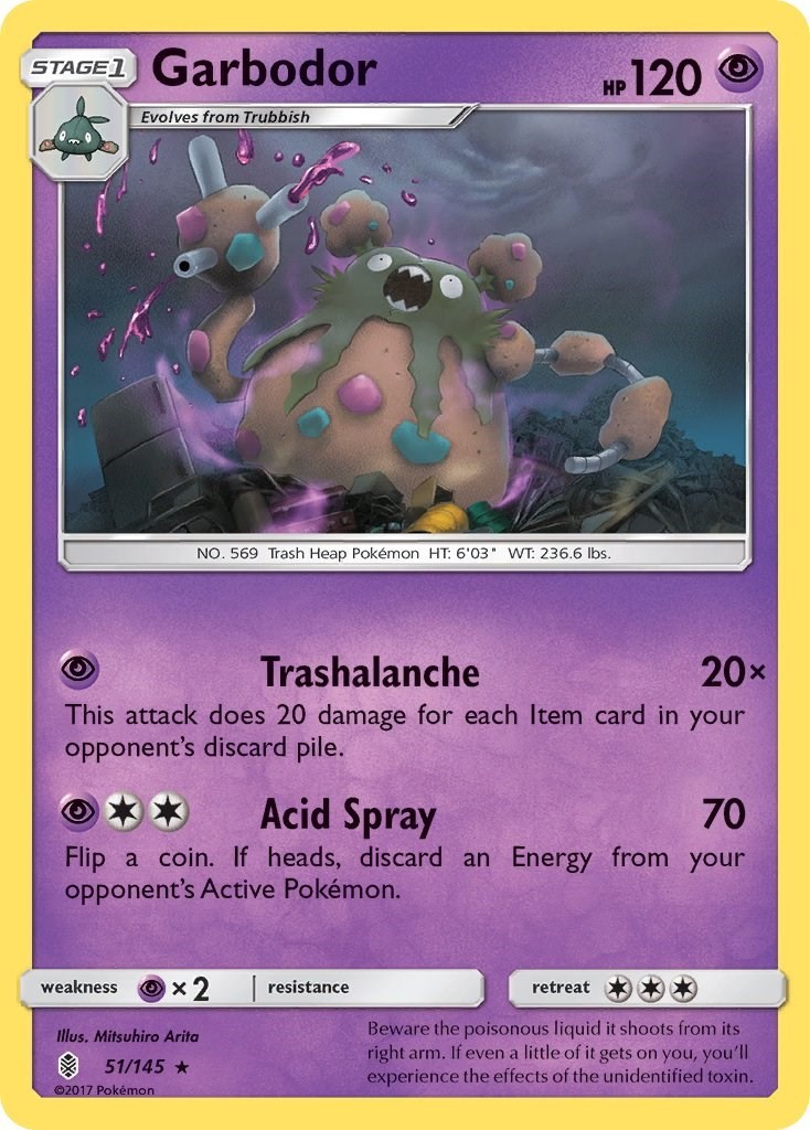 Garbodor LP Rare SM - Guardians Rising 51/145
