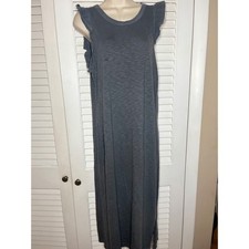 Unviversal Thread Sleeveless Maxi Dress Gray  Long Tank Sundress M