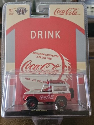 M2 MACHINES 1971 FORD BRONCO CHASE Rare Collectible Coca-Cola DieCast 1:64