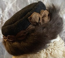 Vintage 3  Finest Bonnet For Antique Or Early Doll Lot 10087