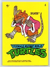1989 Topps Teenage Mutant Ninja Turtles Splinter Sticker #6
