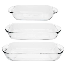 Anchor Hocking 81224L20 3-Piece Bake & Serve Glassware Set