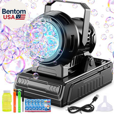 Automatic Bubble Machine 10 Holes Bubble Blower,45  Adjustable,Dual Power USB-C