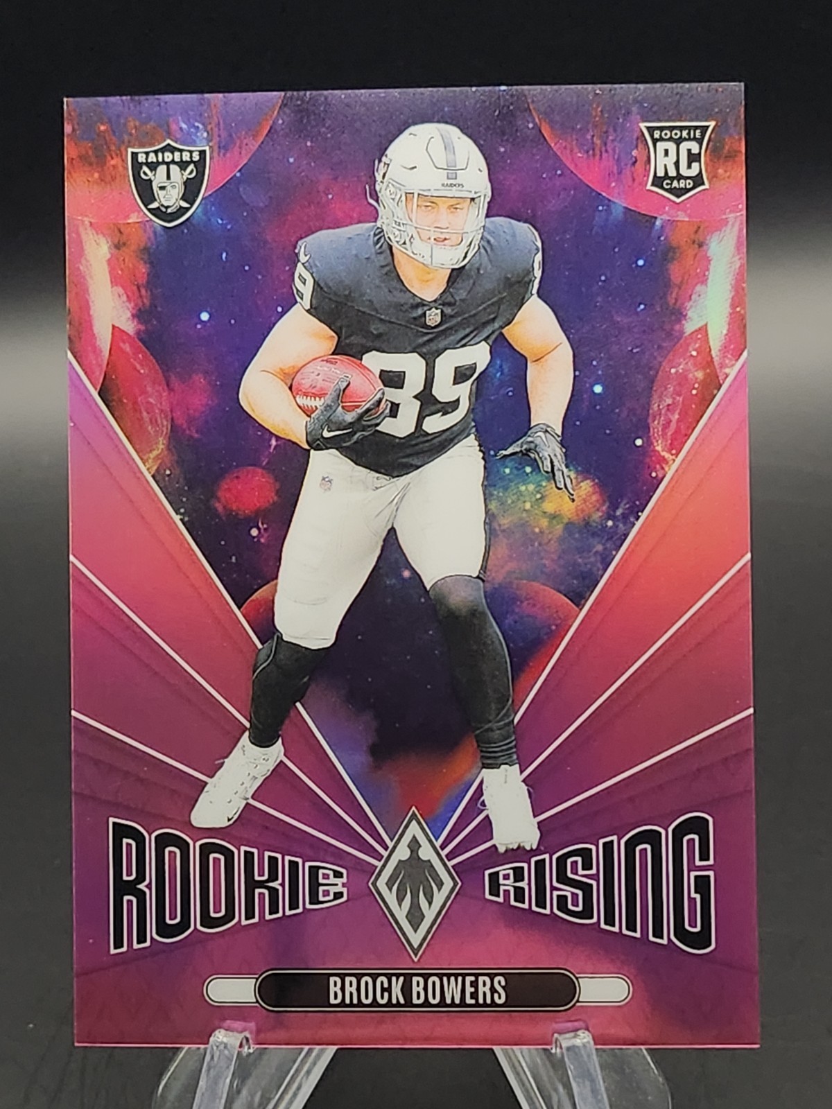 2024 Phoenix Rookie Rising Pink #RR-BBS Brock Bowers RC Rookie Raiders /80