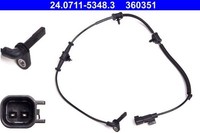 Ate Sensor, Raddrehzahl 24.0711-5348.3 FüR Chevrolet Opel Vauxhall