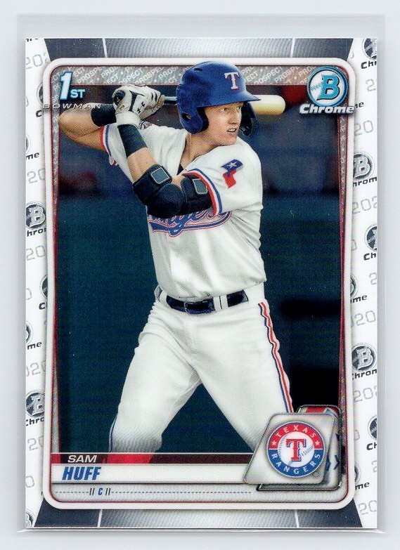 2020 Bowman Chrome - Prospects Sam Huff #BCP-33 (RC) Texas Rangers