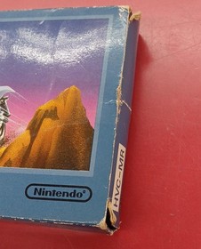 Cartucho de juego Nintendo Mach Rider NES usado, caja da&ntilde;ada tal cual